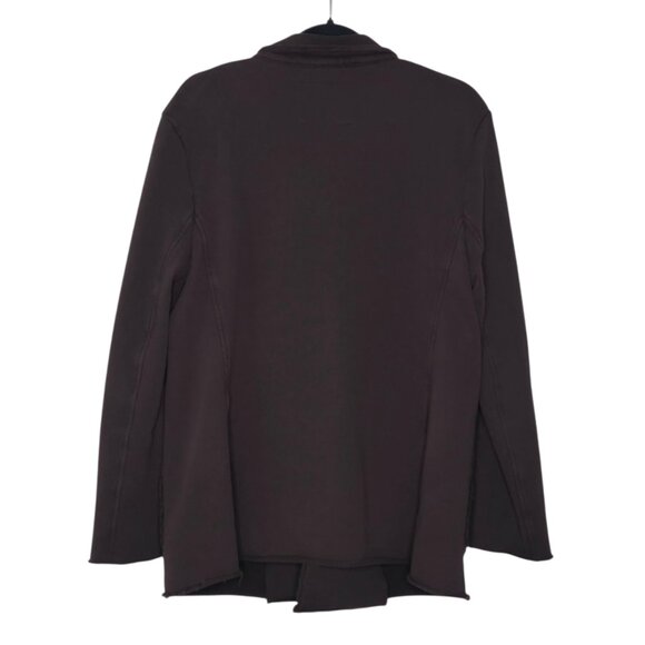 Frank & Eileen Belfast Irish Chocolate Brown Triple Fleece Sweatshirt Jacket L - Picture 7 of 9